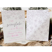 Sneeuwvlok Winter Baby shower Kaart