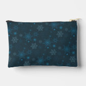 Sneeuwvlok winter blauw naadloos patroon etui (Achterkant)