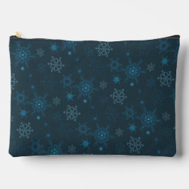 Sneeuwvlok winter blauw naadloos patroon etui