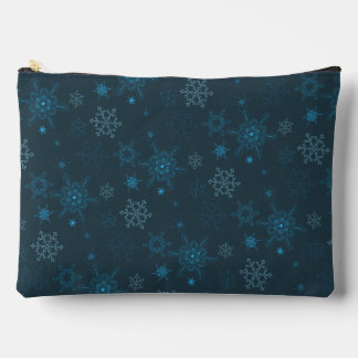 Sneeuwvlok winter blauw naadloos patroon etui