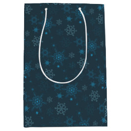 Sneeuwvlok winter blauw naadloos patroon medium cadeauzakje