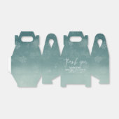 Sneeuwvlok Winter Bruiloft Feest Bedankt Bedankdoosjes (Uitgevouwen)