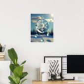 Sneeuwvlok Winter Bruiloft Ornament Poster (Thuiskantoor)