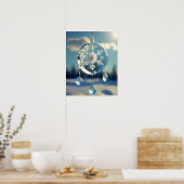 Sneeuwvlok Winter Bruiloft Ornament Poster (Keuken)