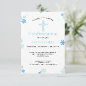 Sneeuwvlok Winter Cross bevestiging Kaart (Staand voorkant)