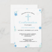 Sneeuwvlok Winter Cross bevestiging Kaart (Voorkant / Achterkant)