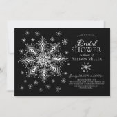 Sneeuwvlok Winter Elegant Vrijgezellenfeest Kaart (Voorkant)