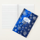 Sneeuwvlok Winter Feestdagen Kerst Notitieboek (Binnen)