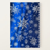 Sneeuwvlok Winter Feestdagen Kerst Notitieboek (Achterkant)