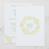 Sneeuwvlok Winter geïnspireerd ontwerp voor trouwd (Voorkant / Achterkant)