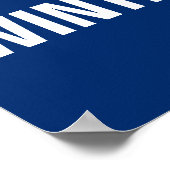 Sneeuwvlok Winter is hier om weerstand te bieden a Poster (Hoek)