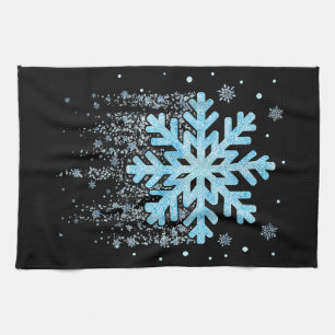 Sneeuwvlok Winter Kerstmis Matching Mannen vrouwen Theedoek