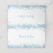 Sneeuwvlok Winter Kerstmis Verjaardag Plaats Kaart Plaatskaartje (Buitenkant ongevouwen)