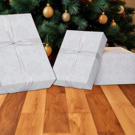 Sneeuwvlok Winter Kerstpatroon Cadeaupapier