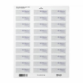 Sneeuwvlok Winter Kerstpatroon Etiket (Full Sheet)