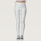 Sneeuwvlok Winter Kerstpatroon Leggings (Voorkant)