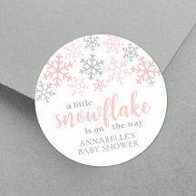 Sneeuwvlok Winter Meisje Baby Shower