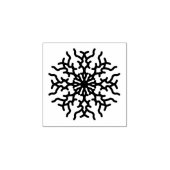 Sneeuwvlok winter mini rubberstempel (Afrduk)