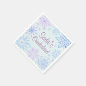 Sneeuwvlok Winter One-derland Eerste Verjaardag Servet (Hoek)