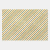  sneeuwvlok winter rustiek patroon blauwgroen crèm inpakpapier vel (Voorkant 3)