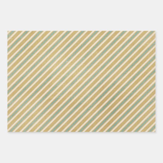  sneeuwvlok winter rustiek patroon blauwgroen crèm inpakpapier vel (Voorkant 3)