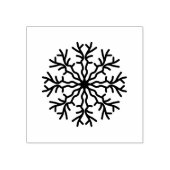Sneeuwvlok winter thema rubberstempel (Afrduk)