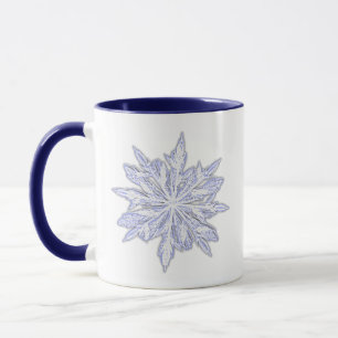 Sneeuwvlok Winter Vakantie Kerstmis potlood Art Mok
