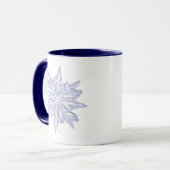 Sneeuwvlok Winter Vakantie Kerstmis potlood Art Mok (Voorkant links)