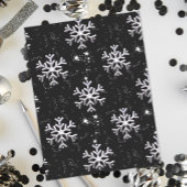 Sneeuwvlok Winter Wonder Black Christmas Tissuepapier