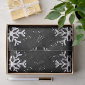 Sneeuwvlok Winter Wonder Black Christmas Tissuepapier (Geschenk)