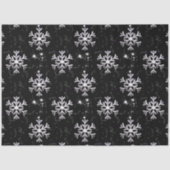 Sneeuwvlok Winter Wonder Black Christmas Tissuepapier (Voorkant)