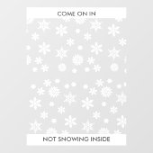 Sneeuwvlok Winter Zakelijk of Thuis Entree Groot Raamsticker (Vel)