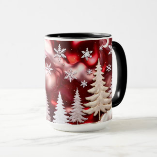 Sneeuwvlok Winterbos Kerstmug Mok