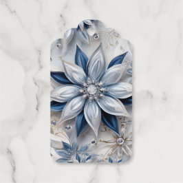 Sneeuwvlok winterevenement decoratie cadeaulabels