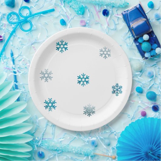Sneeuwvlok Winterpapier Bord (Feest)