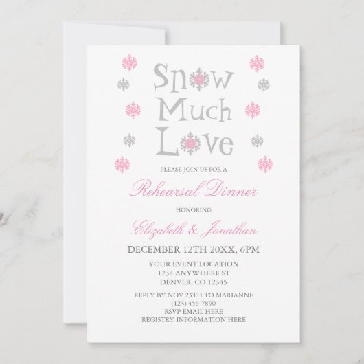 Sneeuwvlok Winterrepetitie Kaart (Voorkant)