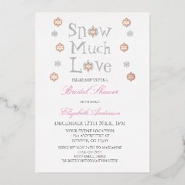 Sneeuwvlok WinterVrijgezellenfeest Folie Uitnodiging