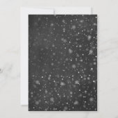 Sneeuwvlok WinterVrijgezellenfeest Kaart (Achterkant)