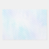 Sneeuwvlok Wit Opal Pinstripes 3 Foto Kerstmis Inpakpapier Vel (Voorkant 2)