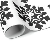 Sneeuwvlok - yin yang cadeaupapier (Rol Hoek)