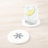 Sneeuwvlok Zandsteen Onderzetter (Zijkant)