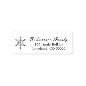Sneeuwvlok Zelfinkende Gummen Stempel (Design)