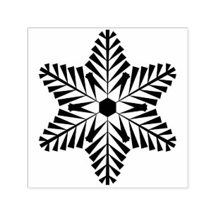 Sneeuwvlok zelfinktende stempel