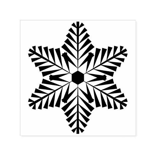 Sneeuwvlok zelfinktende stempel (Design)