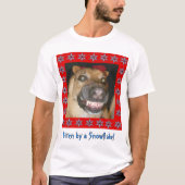 Sneeuwvlok Zombie Dog Bitten door een Snowflake Un T-shirt (Voorkant)