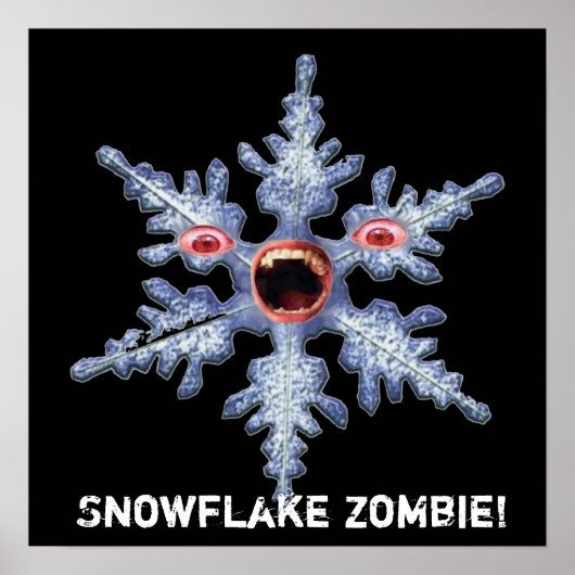 Sneeuwvlok Zombie! Poster (Voorkant)