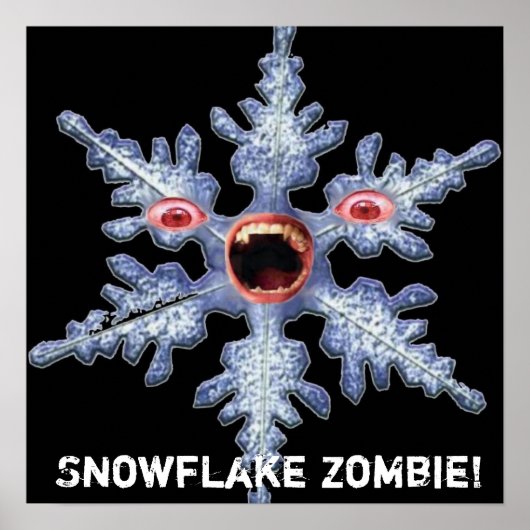 Sneeuwvlok Zombie! Poster (Voorkant)