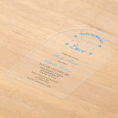 SneeuwvlokBaby shower Acryl Uitnodigingen (Laagn)