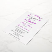 SneeuwvlokBaby shower Folie Uitnodiging (Gedraaid)