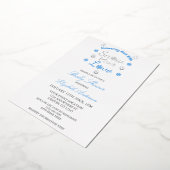 SneeuwvlokBaby shower Folie Uitnodiging (Gedraaid)